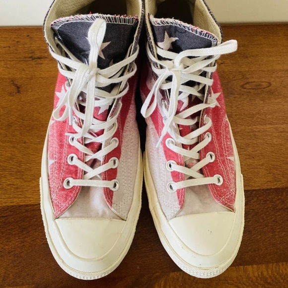 🌱 CONVERSE Sz 44EU Chucks Hi-Tops  'Casino USA' - Picture 5 of 8